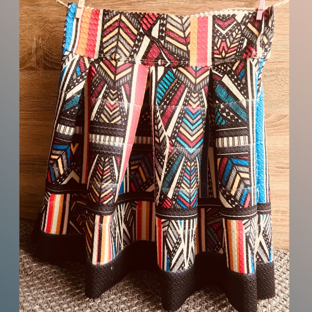 Aztec print skirt
